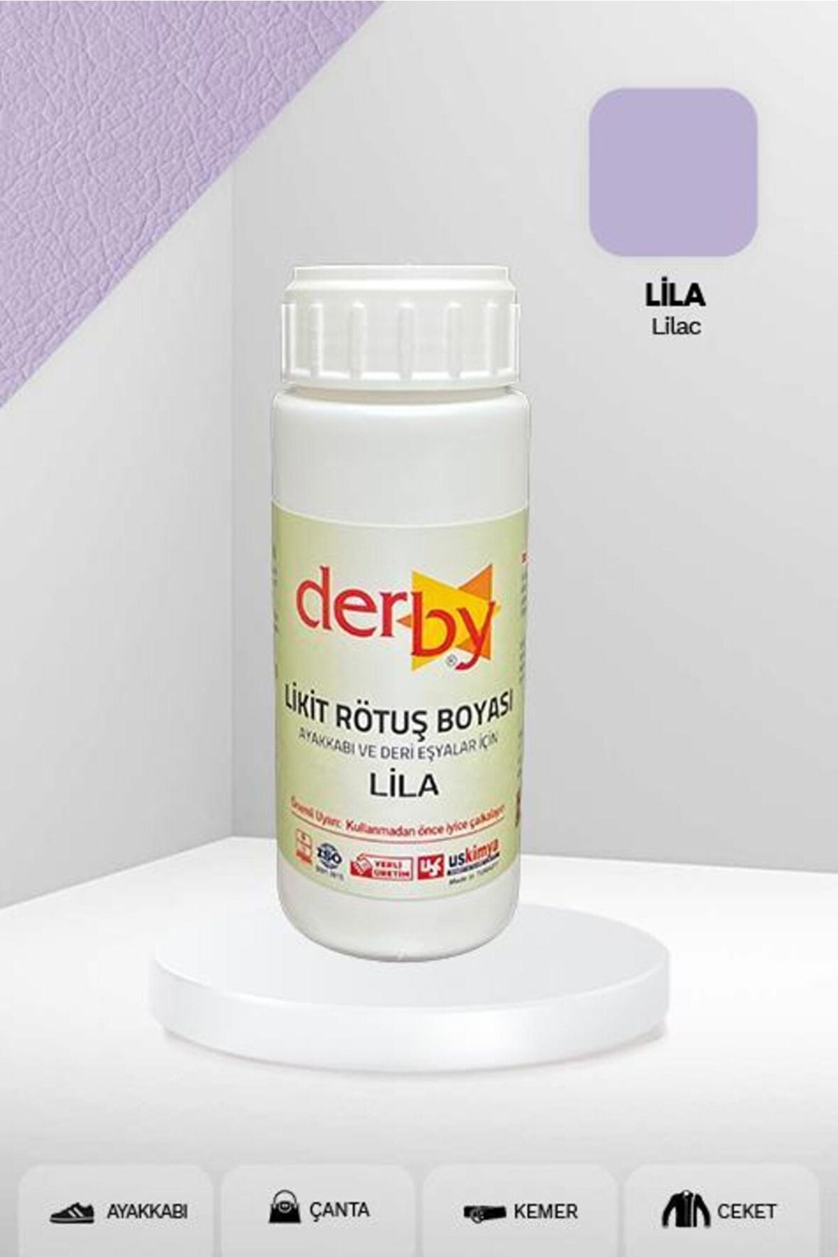 Deri Eşyalar Için Örtücü Yoğun Rötuş Boyası 100 Ml - Kartela Renkleri