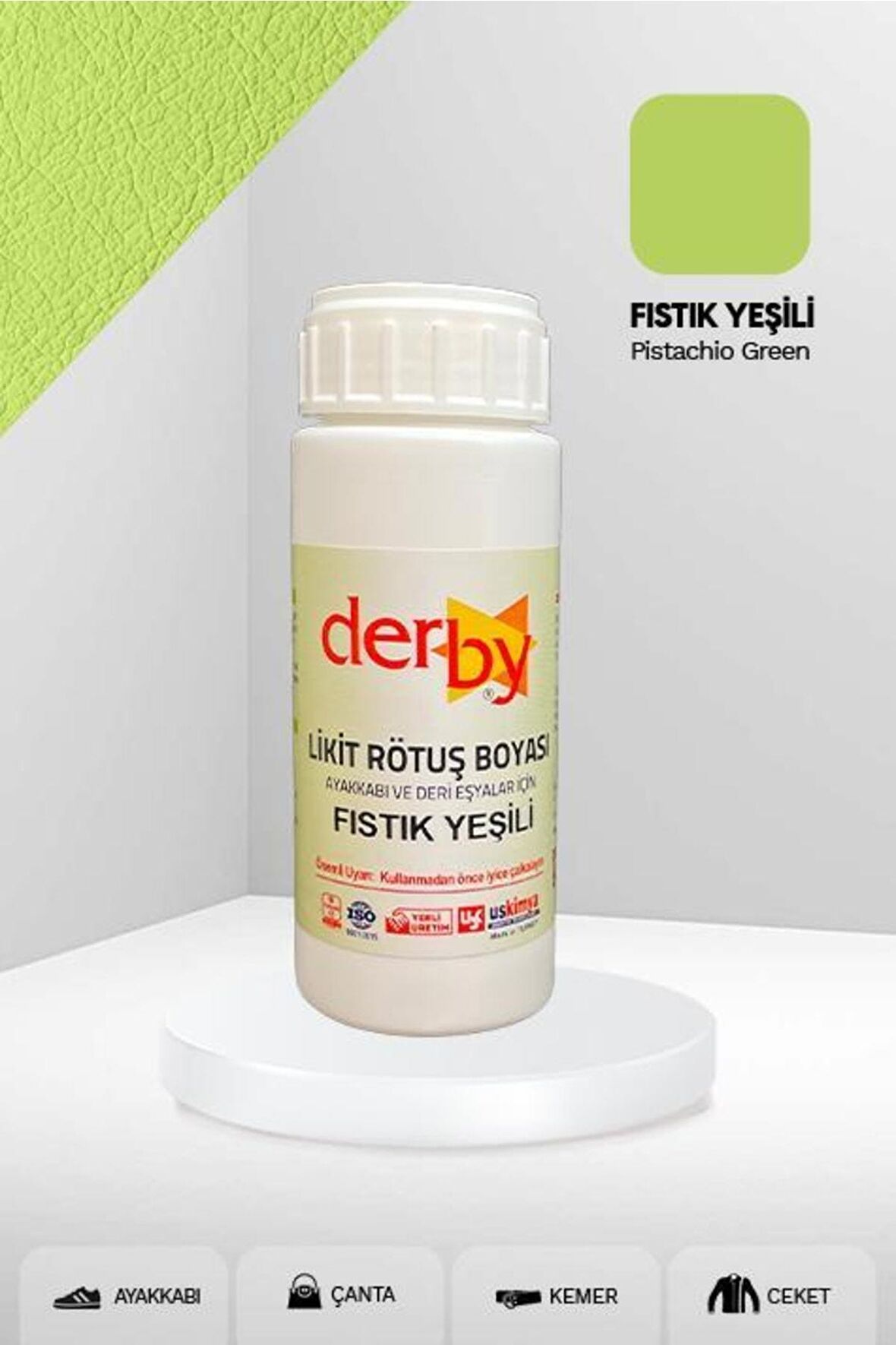 Deri Eşyalar Için Örtücü Yoğun Rötuş Boyası 100 Ml - Kartela Renkleri