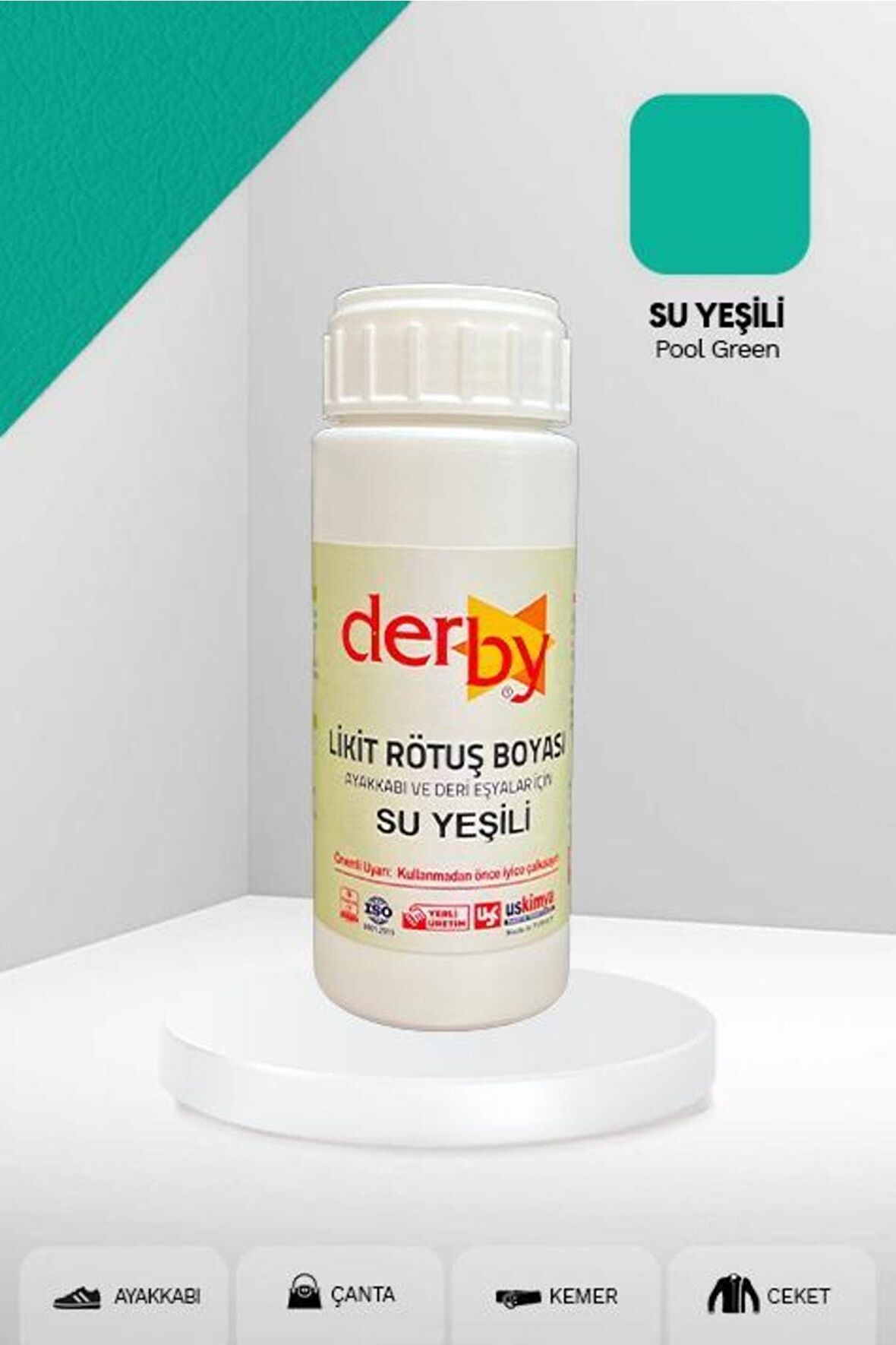 Deri Eşyalar Için Örtücü Yoğun Rötuş Boyası 100 Ml - Kartela Renkleri