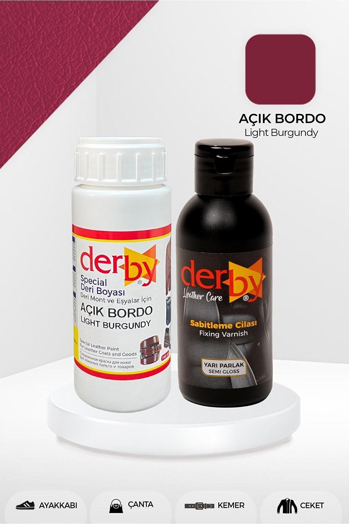 Special Deri Boyası Ve Cilası 100 ml - 2'li Set / Mont Eşya Çanta Deri Boyası