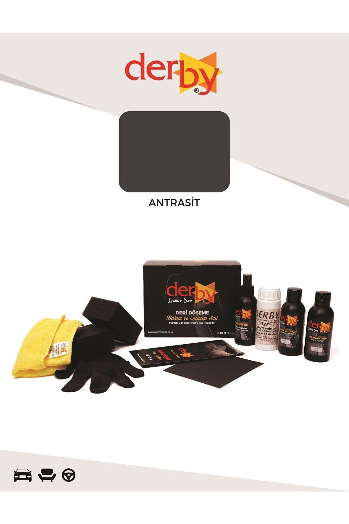 Oto Torpido, Plastik, Trim Ve Bakalit Aksam Boyama Ve Yenileme Seti - 4'lü Set