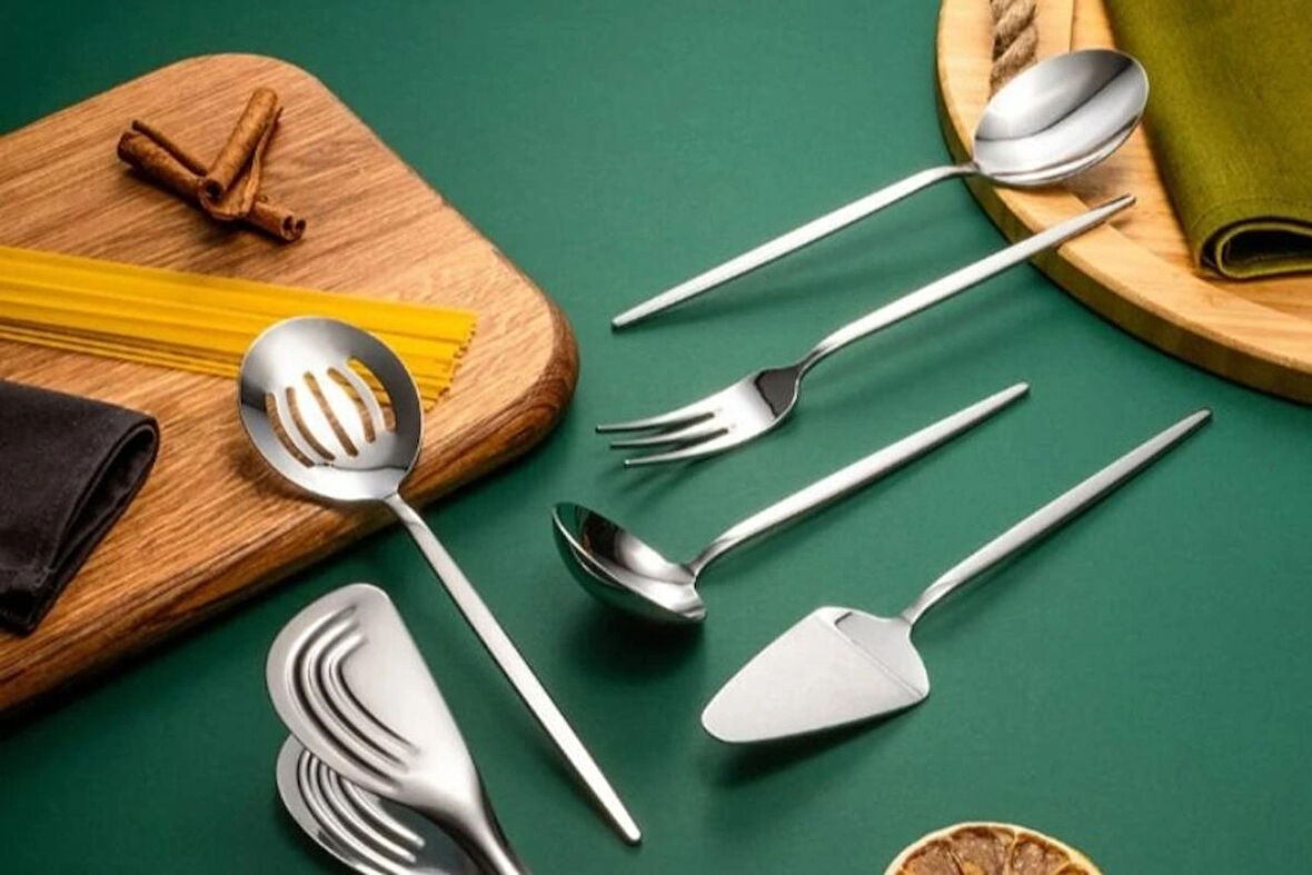Fecra Luxe Silver 6 Parça Servis Seti Sade