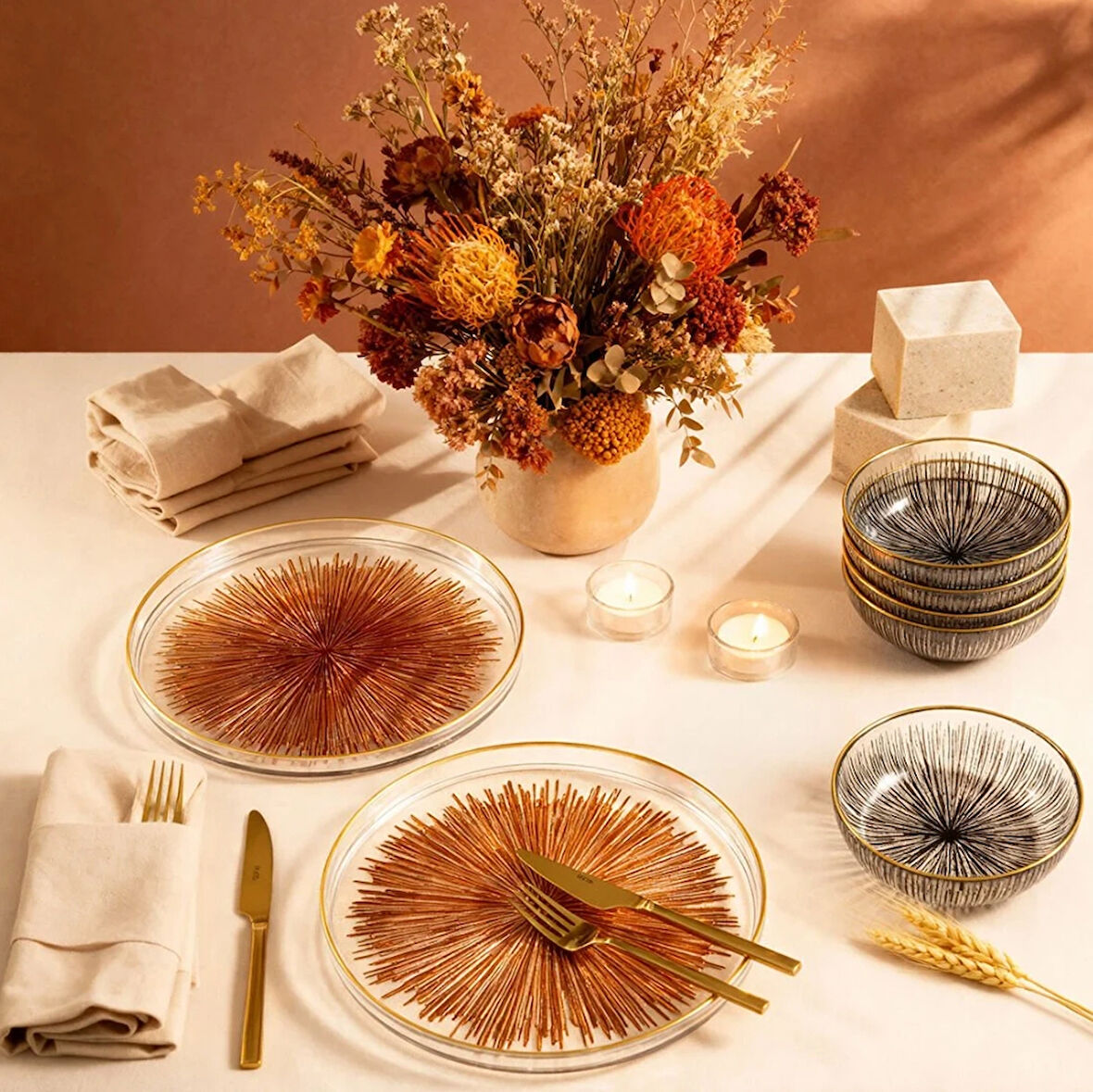 Fecra Mystic 12 Parça Servis ve Sunum Seti