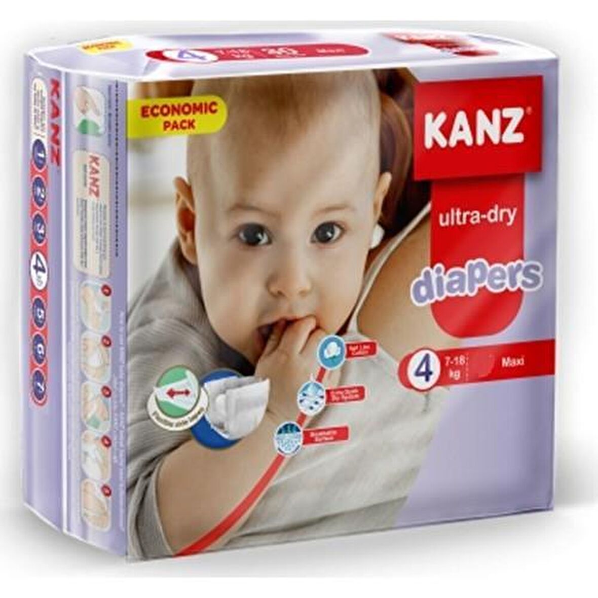 Kanz 4 Numara Bebek Bezi 7-18 Kg Maxi 30'lı