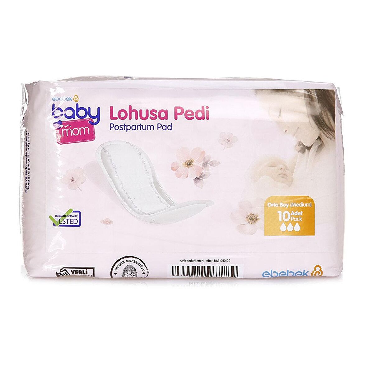 baby mom Lohusa Pedi Orta Boy 10 Adet