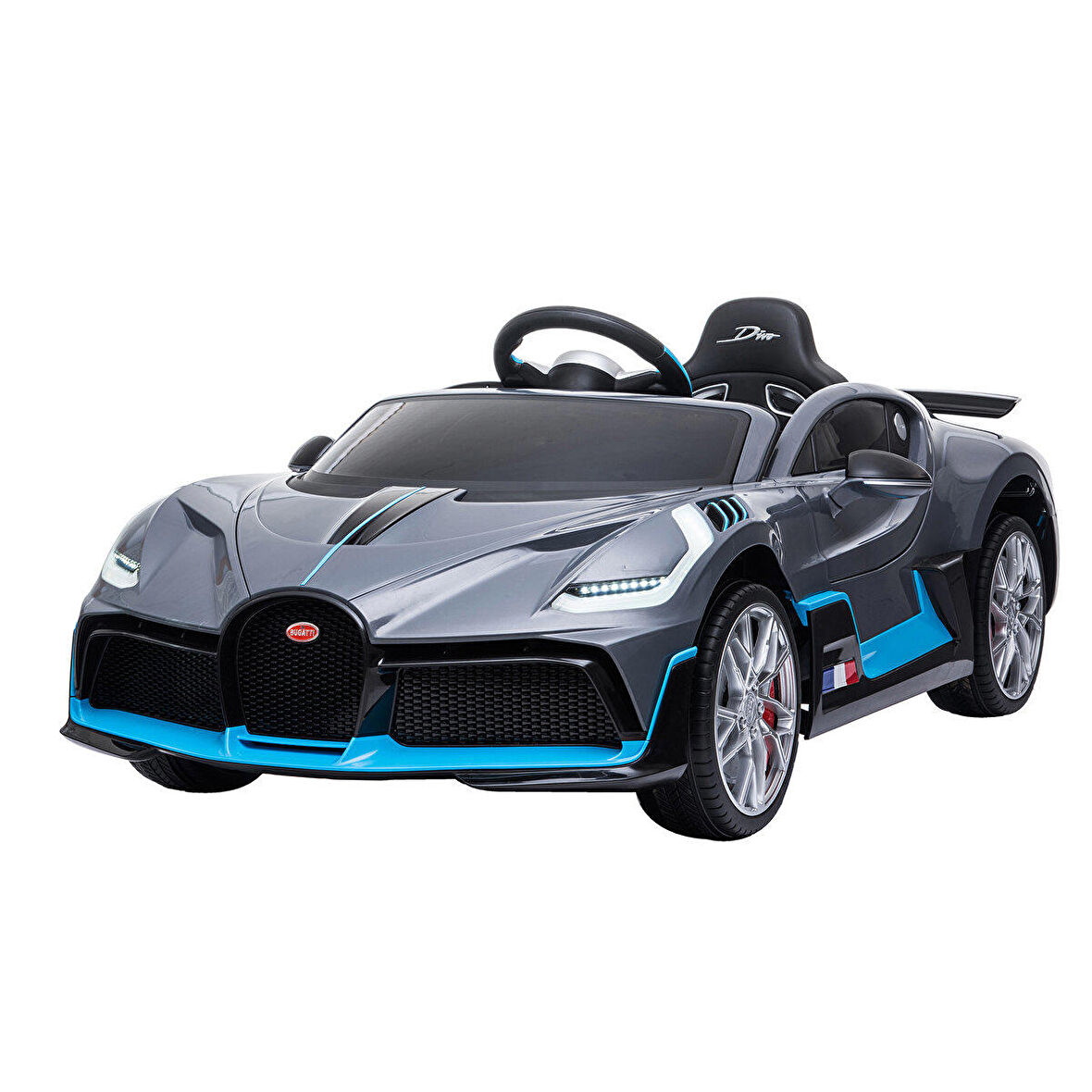 Bugatti Divo 12V Akülü Araba Gri