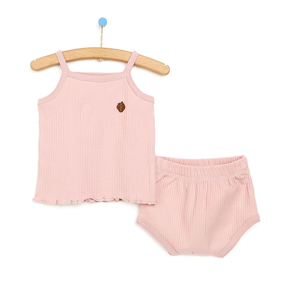 HelloBaby Yenidoğan Kaşkorse İp Askılı Tshirt-Şort