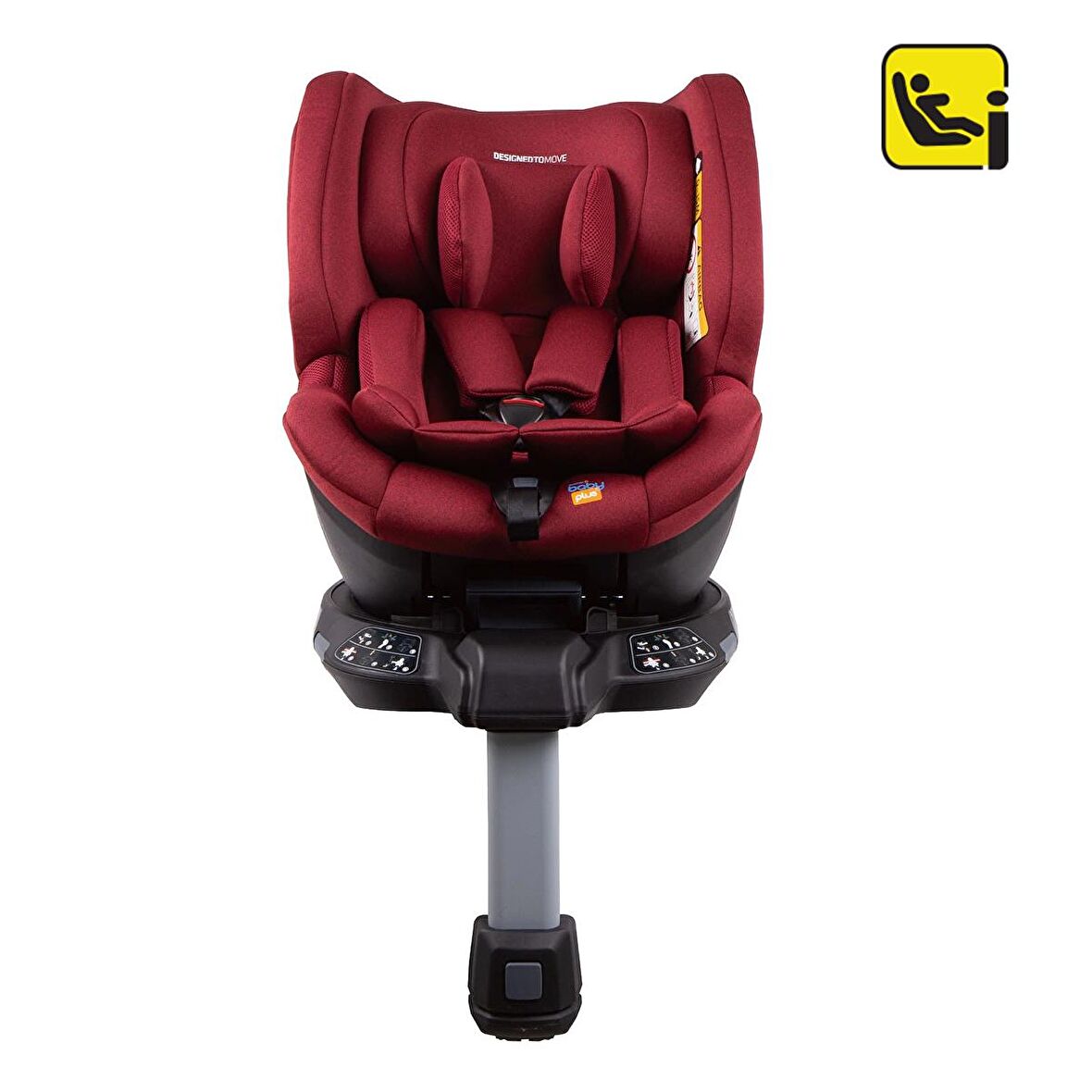 Baby Plus I-Size X8 360° Dönebilen 0 - 18 kg Oto Koltuğu Kırmızı