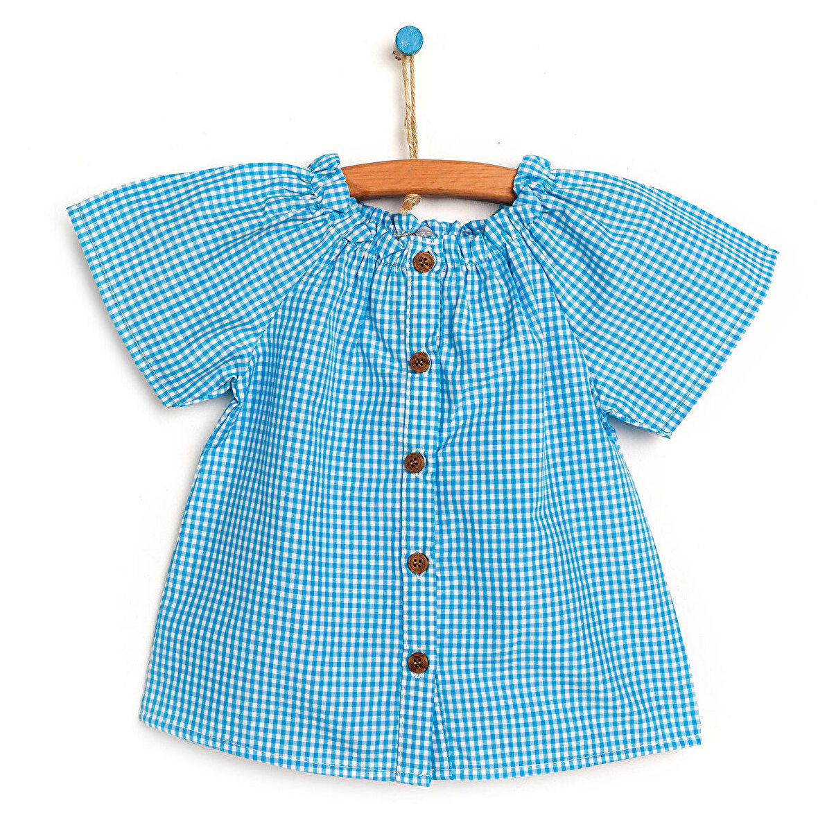 HelloBaby Basic Kız Bebek Pötikareli Gömlek Kız Bebek