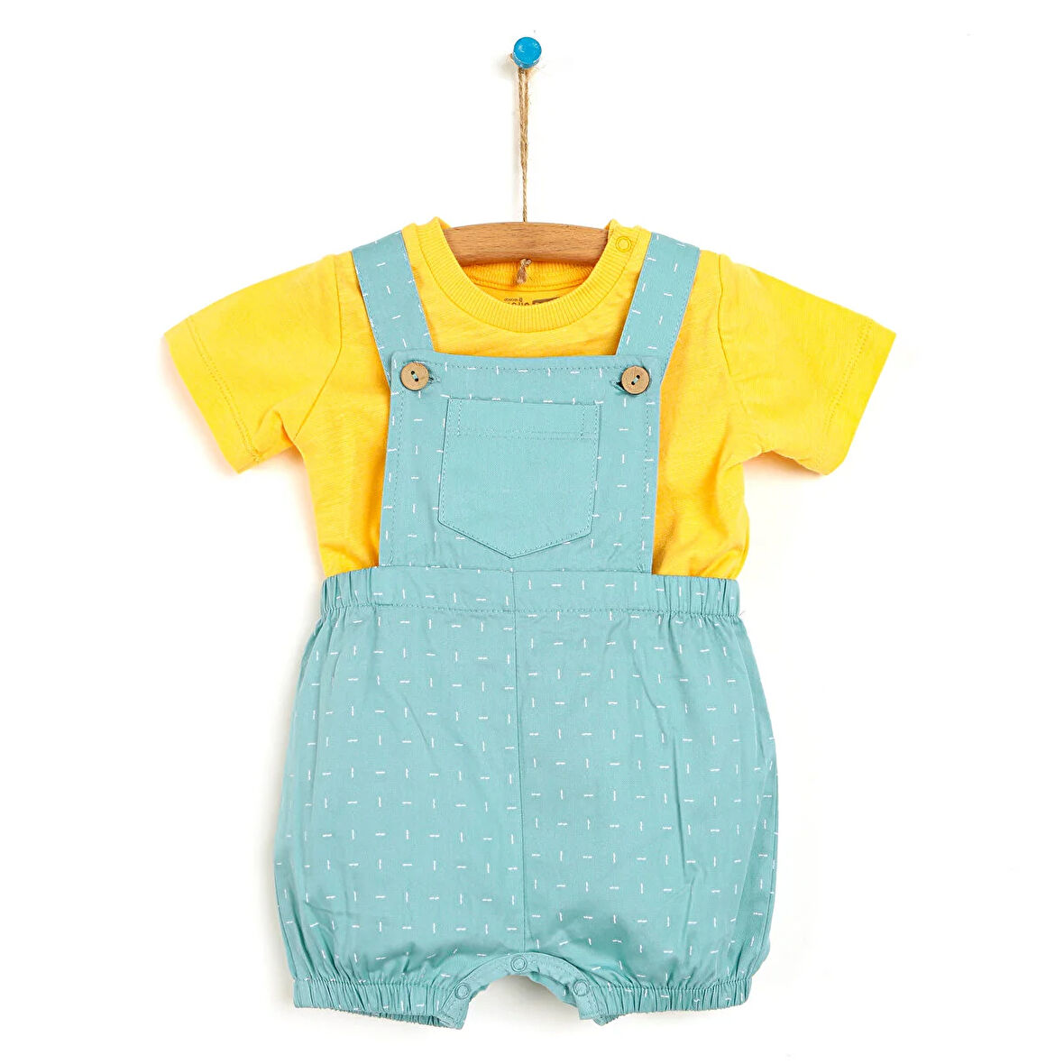 HelloBaby Past Culture Şort Salopet-Tshirt Erkek Bebek