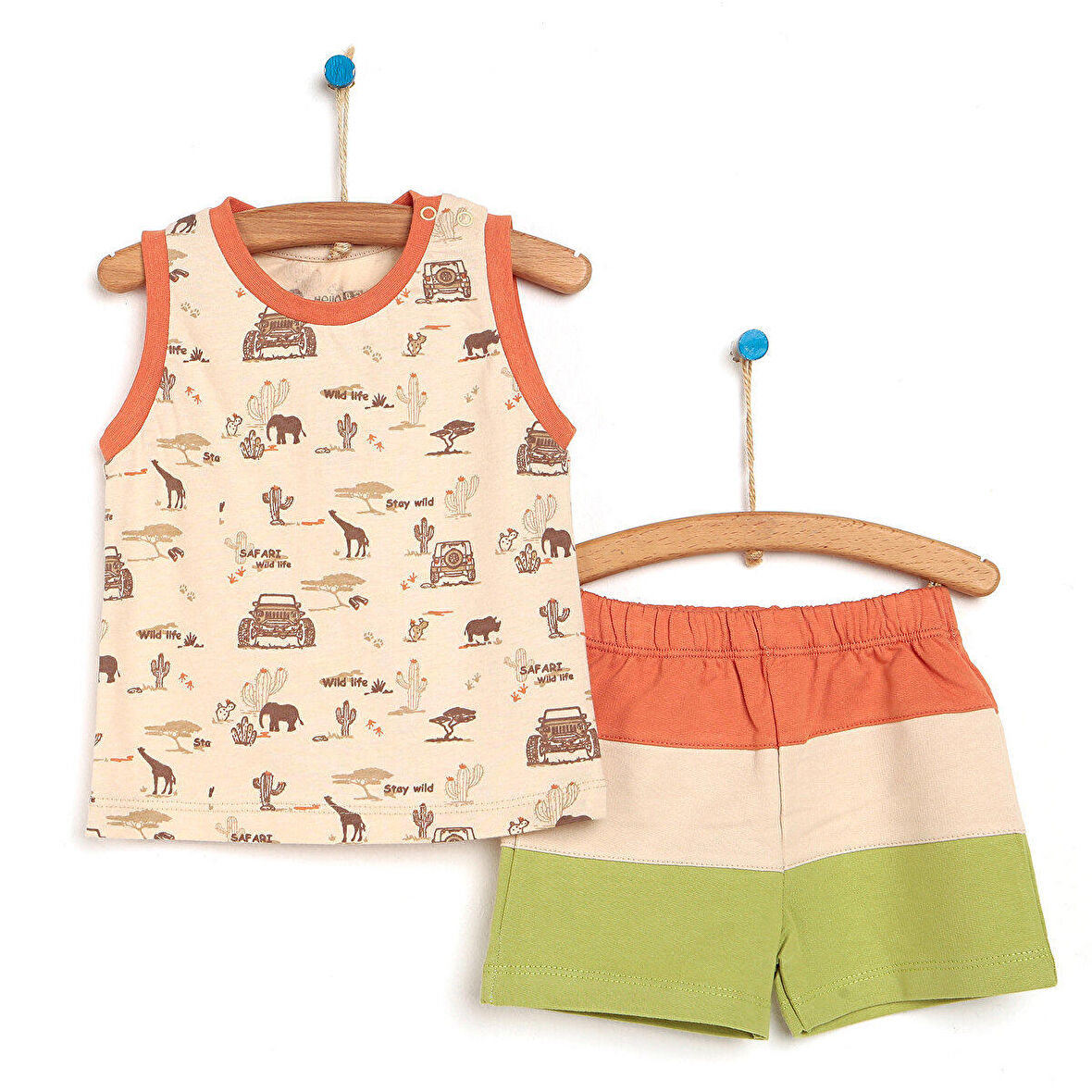 HelloBaby Safari Atlet-Şort Erkek Bebek