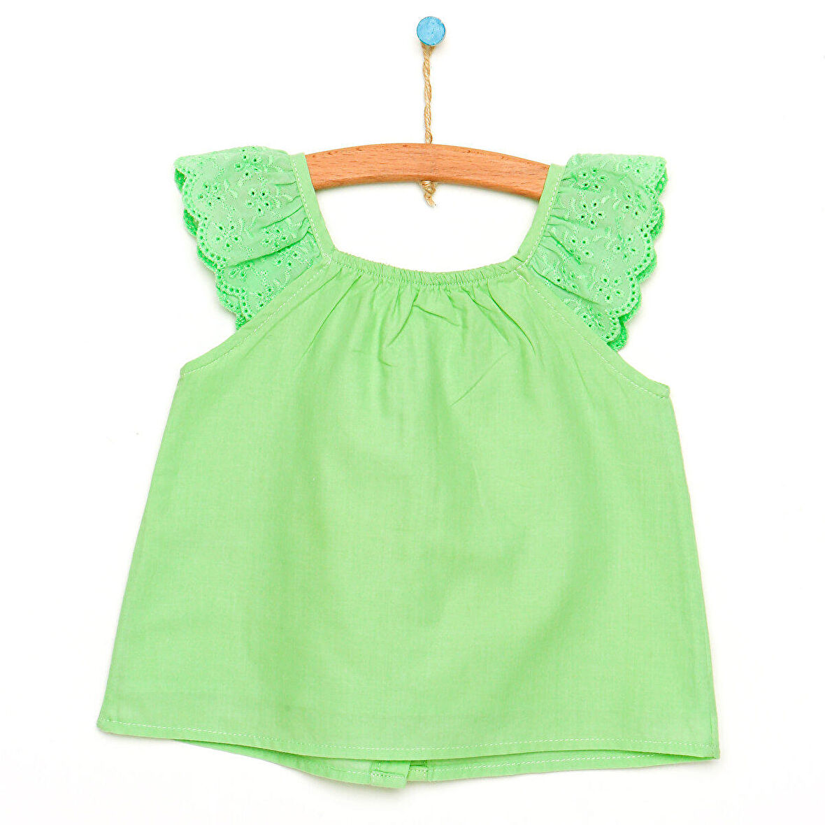 HelloBaby Basic Kız Bebek Fırfır Askılı Bluz Kız Bebek