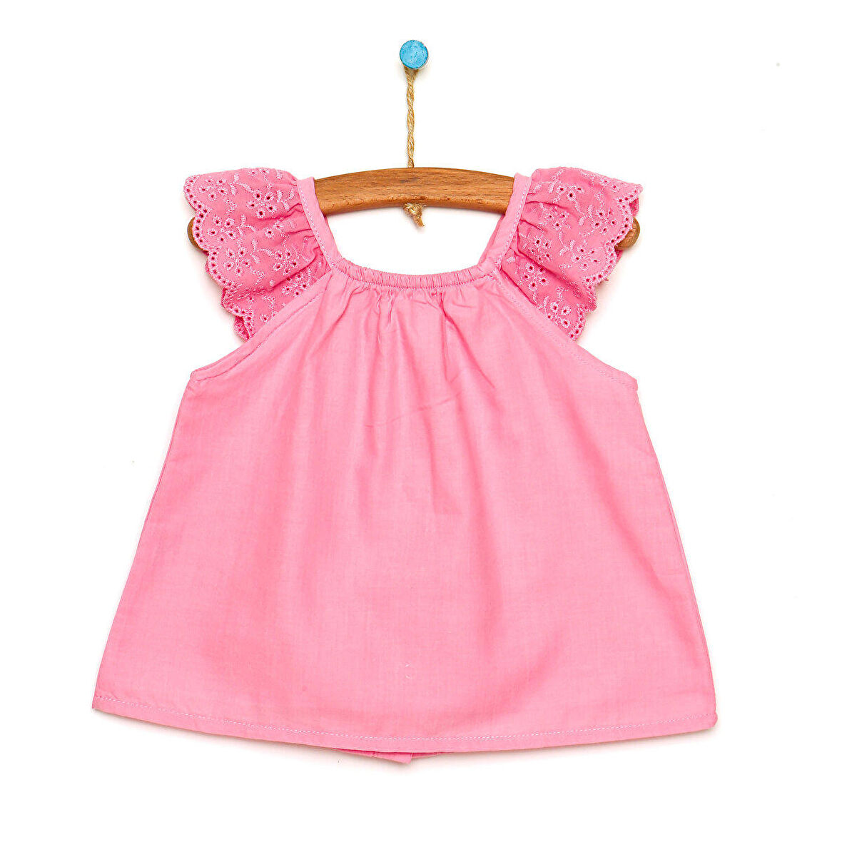 HelloBaby Basic Kız Bebek Fırfır Askılı Bluz Kız Bebek