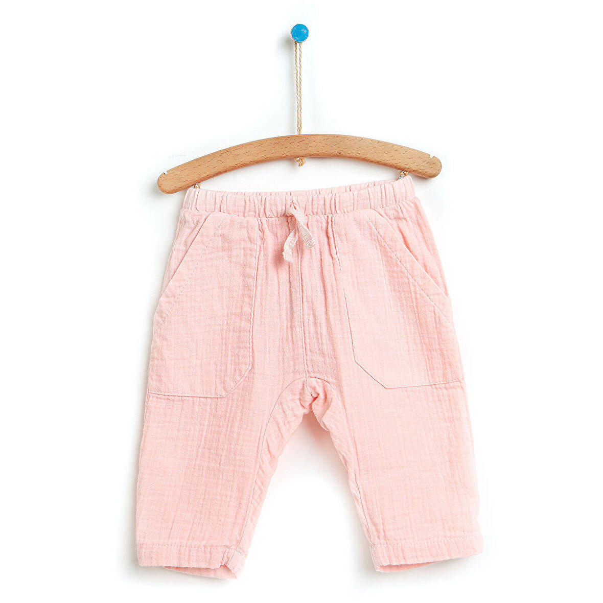 HelloBaby Basic Kız Bebek Cepli Pantolon Kız Bebek