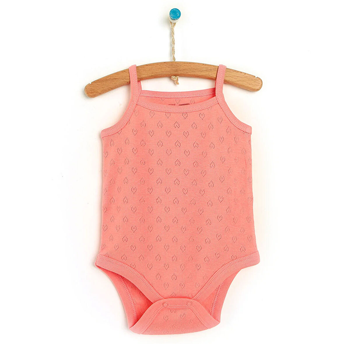 HelloBaby Jakarlı İp Askılı Body Kız Bebek
