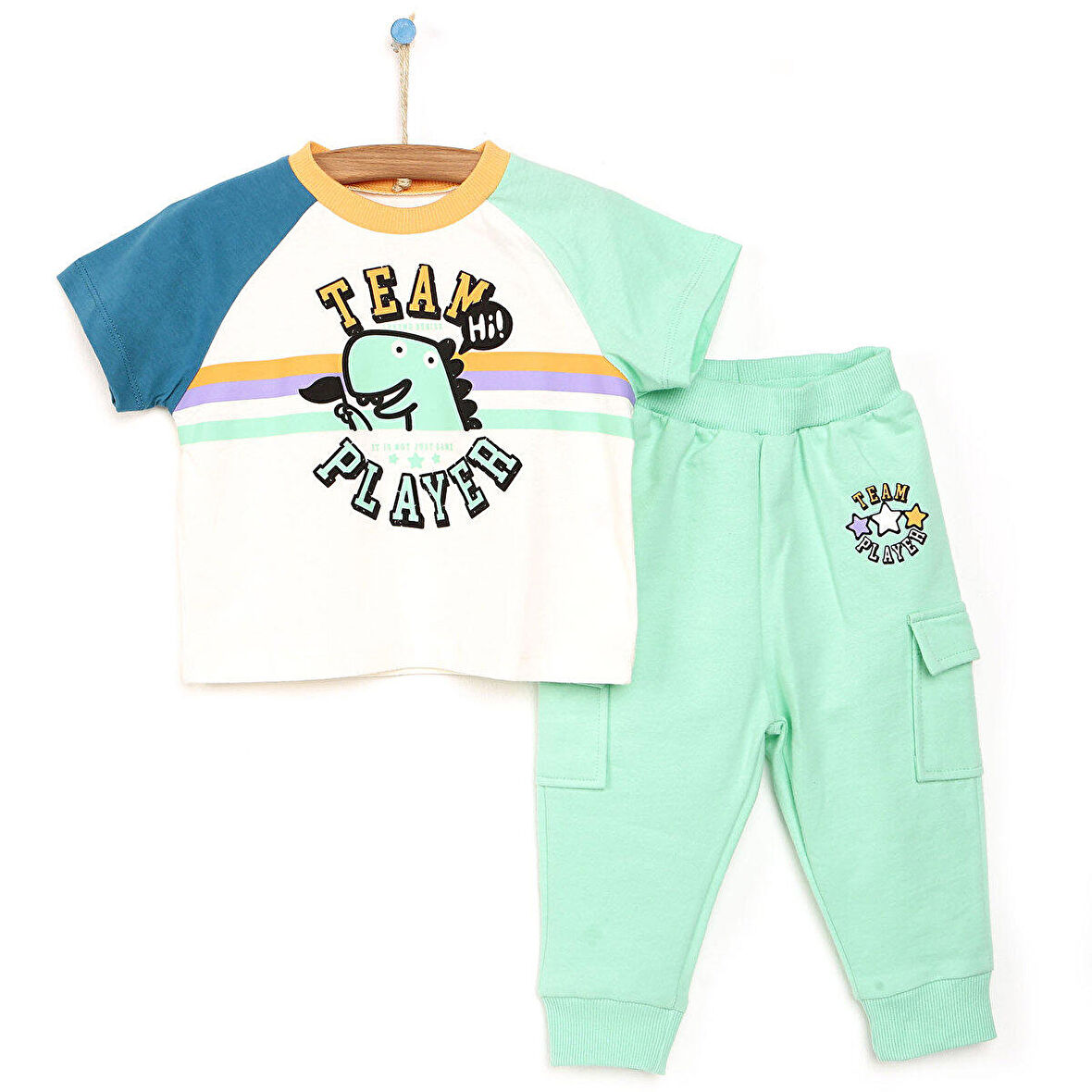 HelloBaby Campus Tshirt - Pantolon Erkek Bebek Erkek Bebek