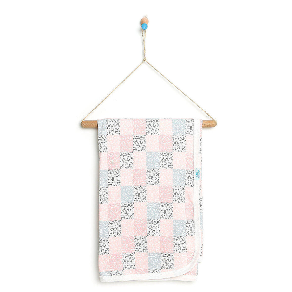 Little Dreams Pamuklu Soyut 80x80 cm Bebek Battaniyesi Çok Renkli