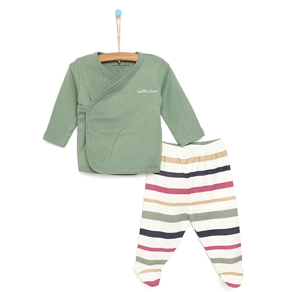 Motherlove Yenidoğan Organik Zıbın-Patikli Alt 2li Takım Unisex