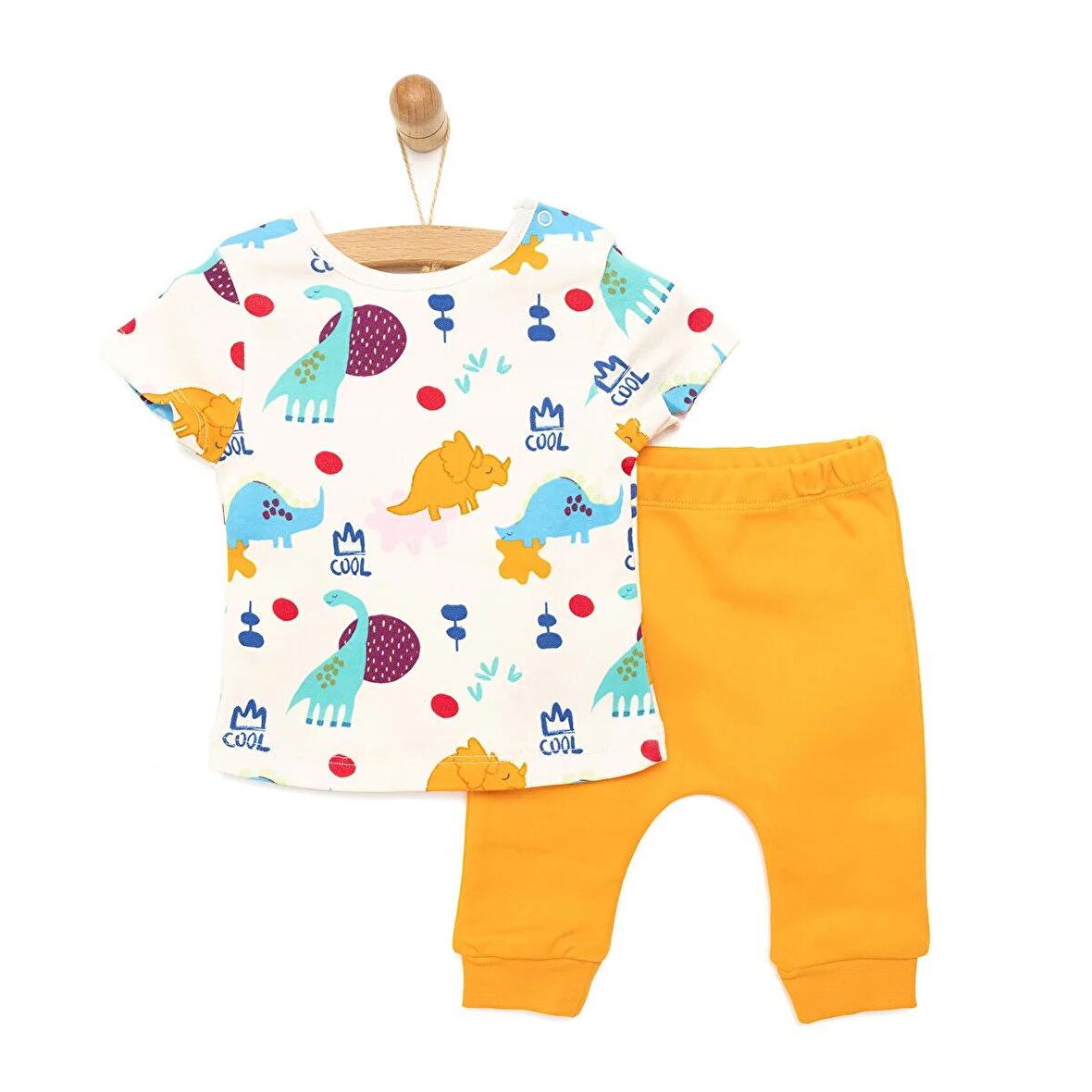 HelloBaby Yenidoğan Tshirt-Patiksiz Alt Erkek Bebek