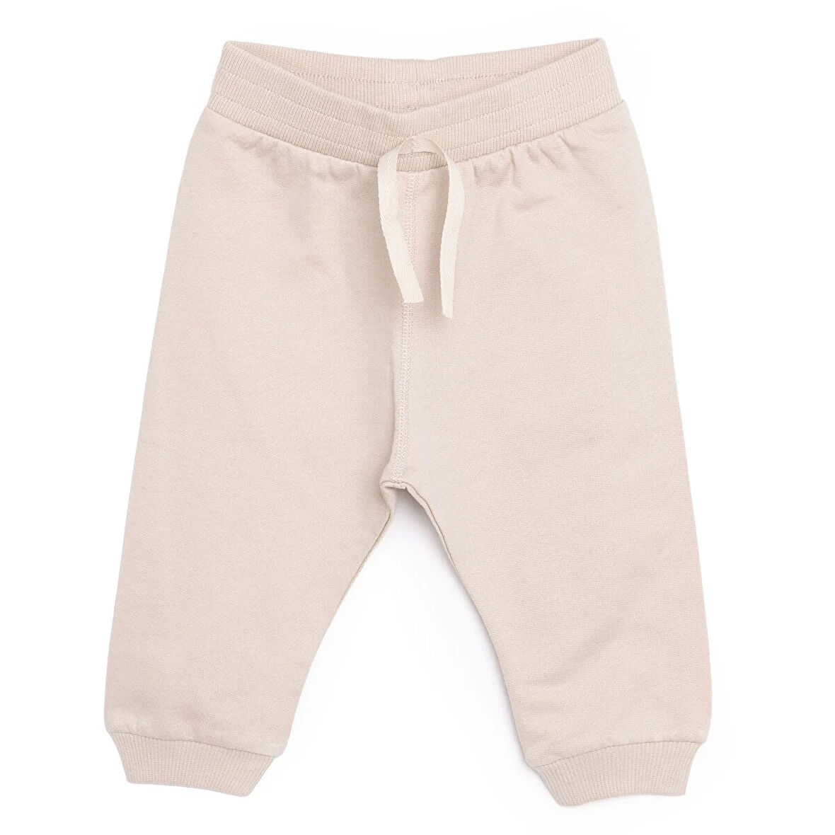 HelloBaby Unisex Basic Eşofman Alt Ribanalı Paça Vizon