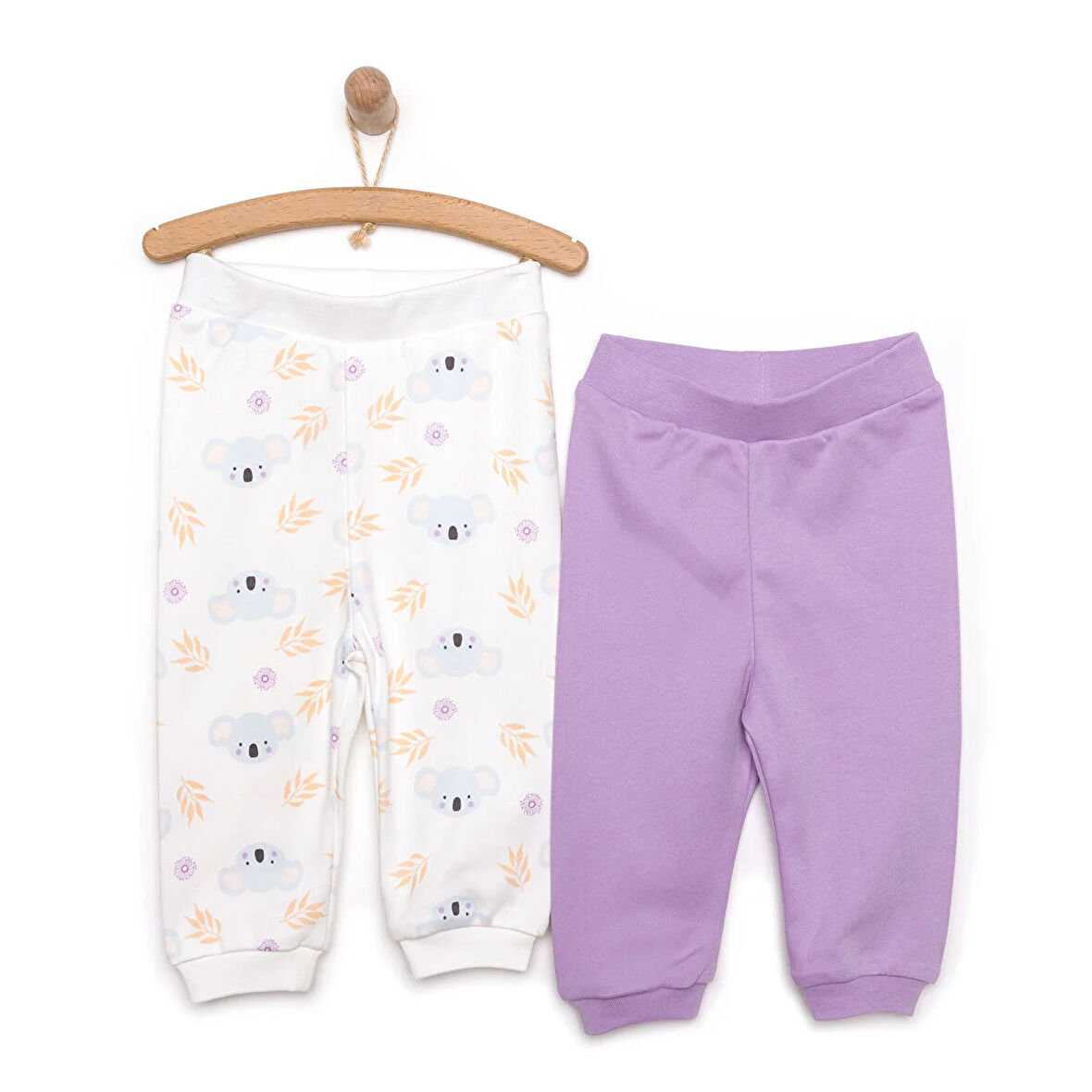HelloBaby Basic Koala Baskılı 2li Patiksiz Alt Kız Bebek
