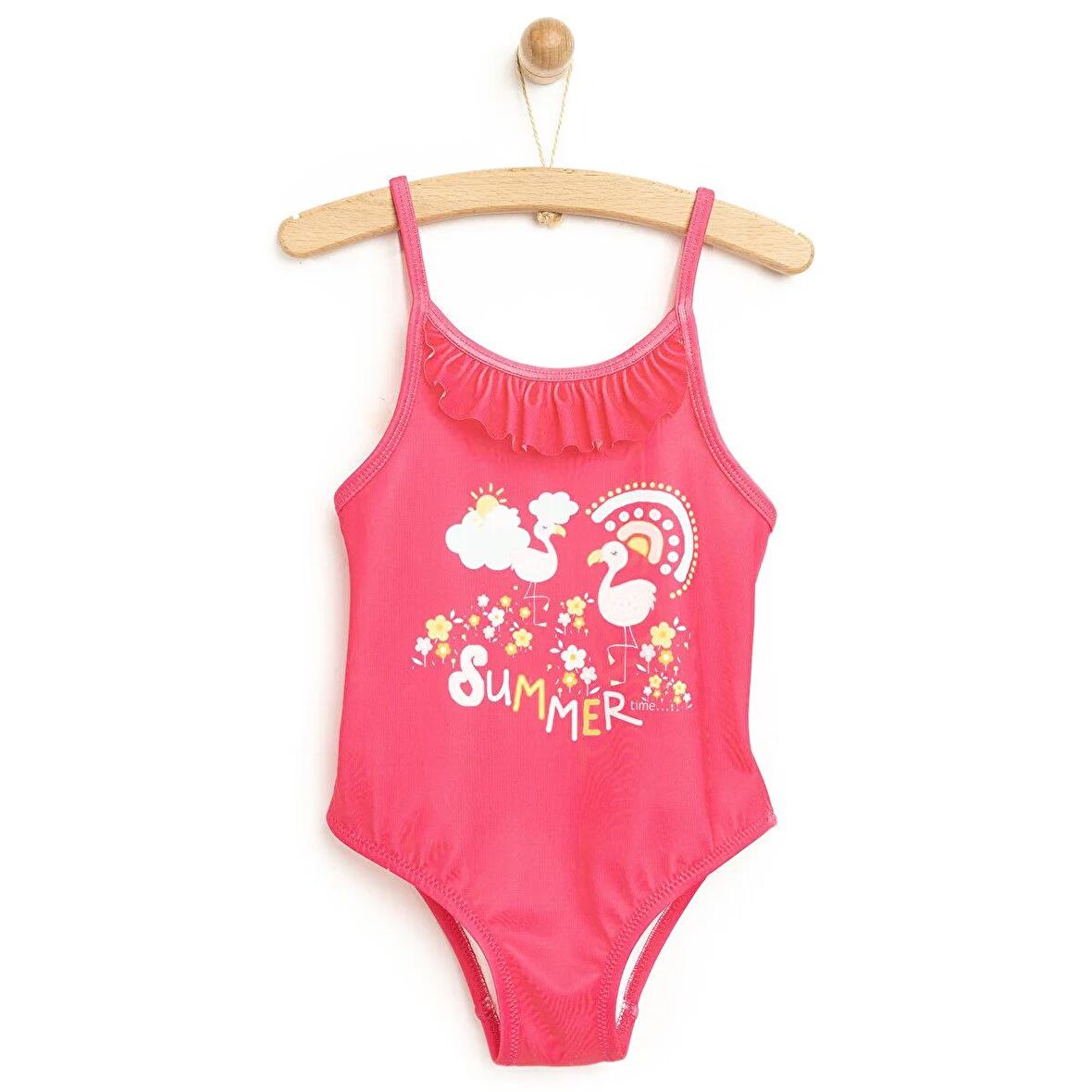 HelloBaby Flamingo Desenli Mayo Kız Bebek