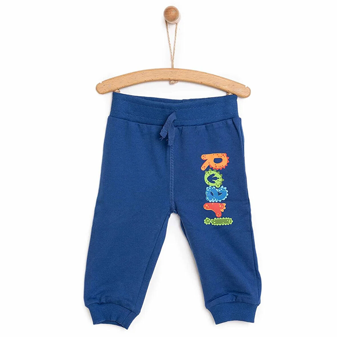 HelloBaby Basic Yazı Baskılı Az Şardonlu Eşofman Alt Erkek Bebek