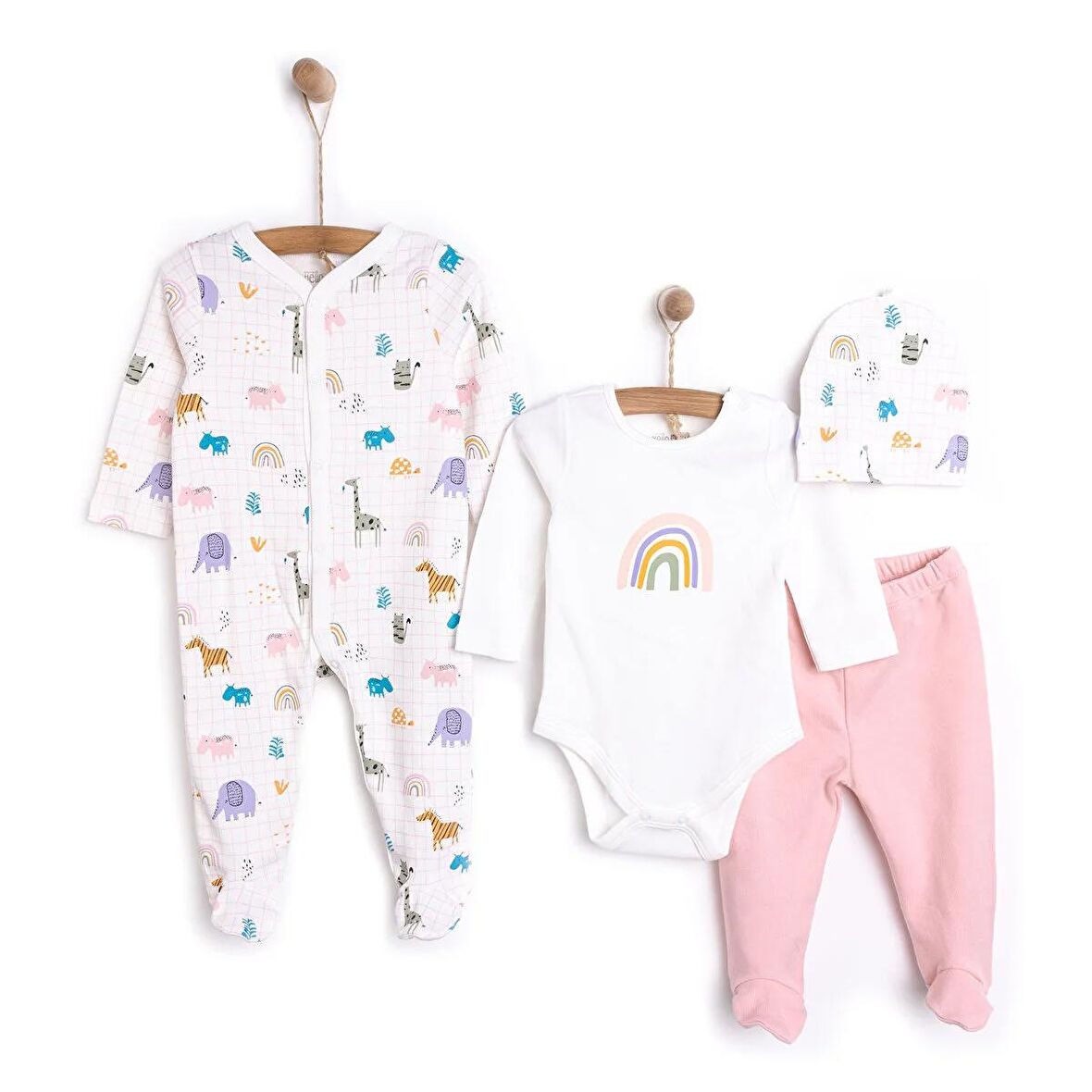 HelloBaby Yenidoğan 4lü Hastane Çıkışı Unisex