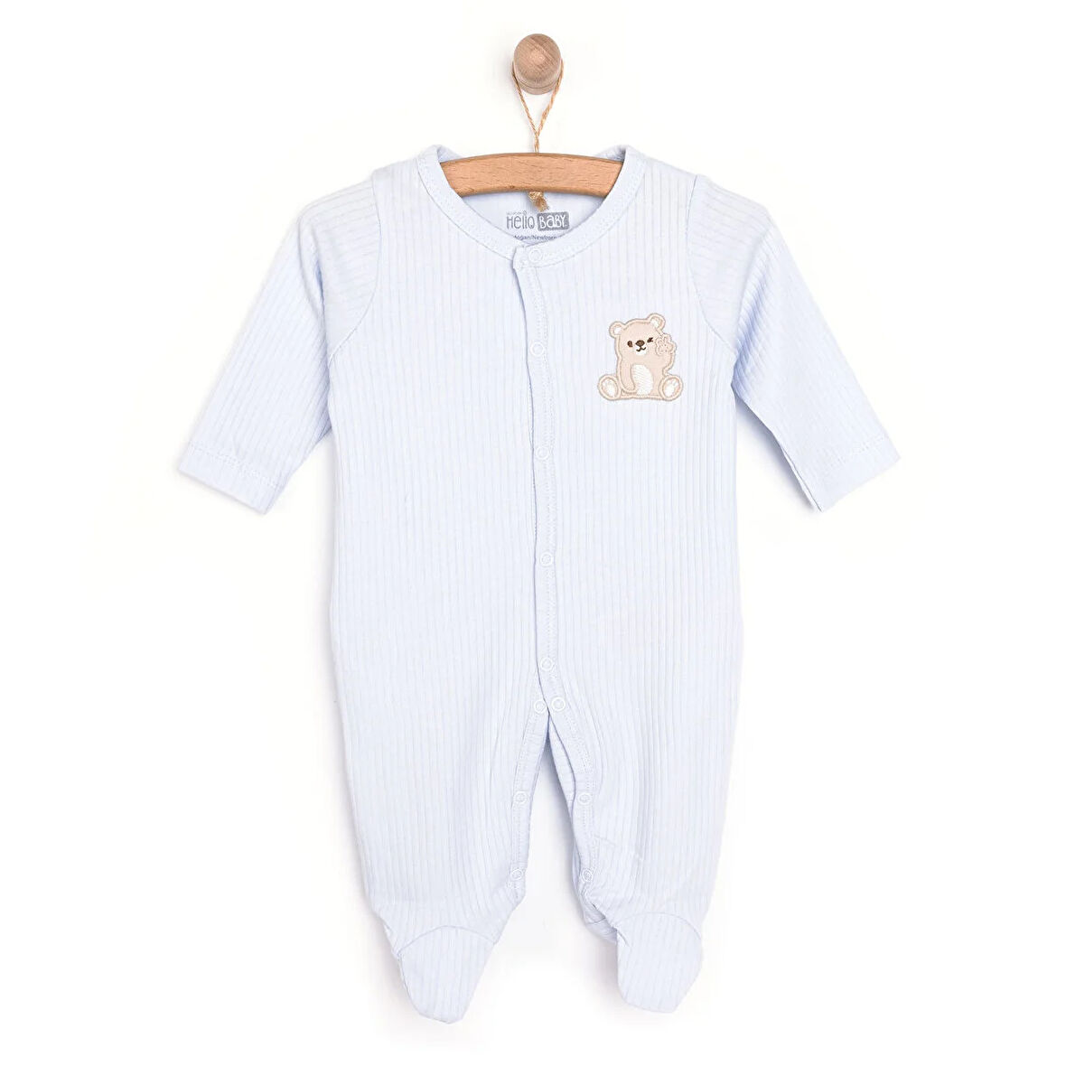 HelloBaby Yenidoğan Erkek Patikli Tulum Erkek Bebek
