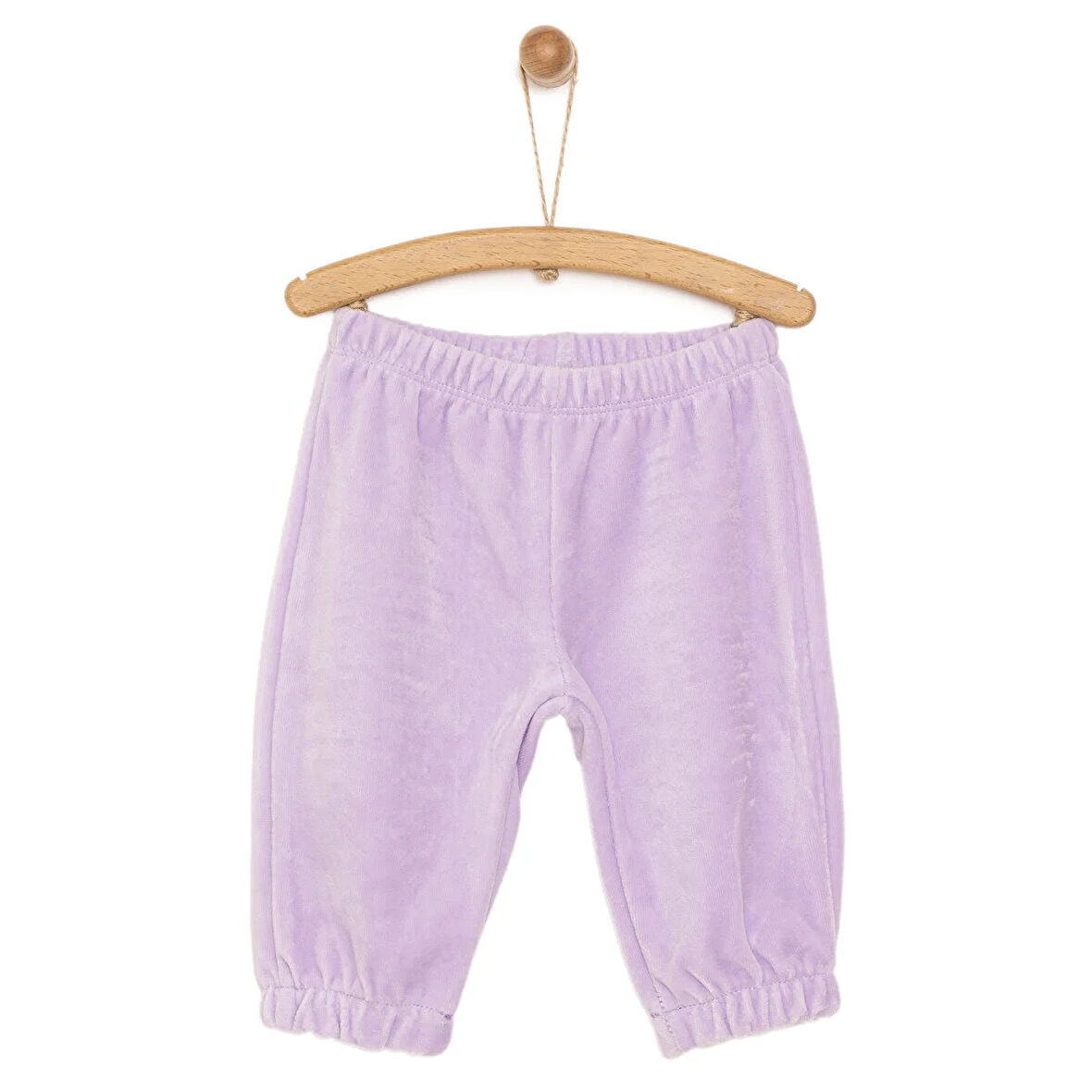 HelloBaby Basic Lastikli Kadife Eşofman Alt Kız Bebek