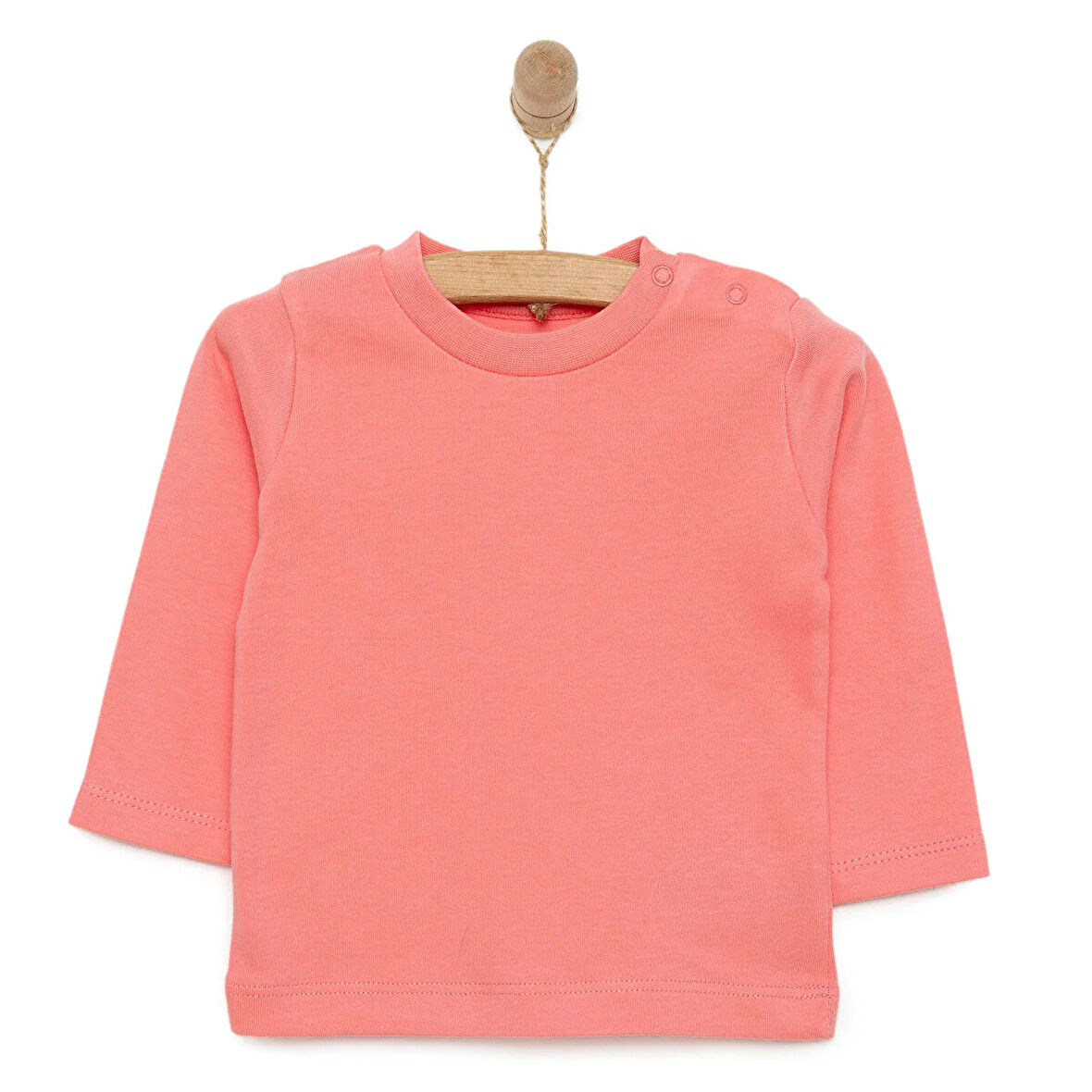 HelloBaby Basic İnterlok  Uzun kol Tshirt Kız Bebek