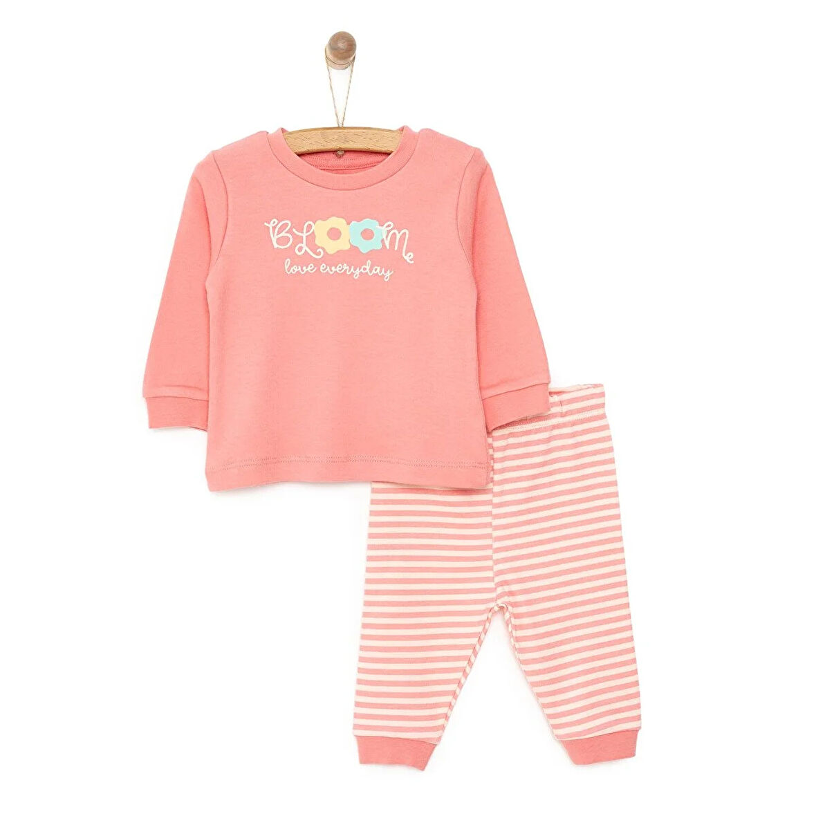 HelloBaby Bloom Bisiklet Yaka Pijama Takımı