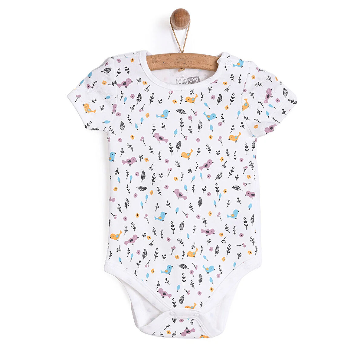 HelloBaby Kız Kısa Kol Body Kız Bebek