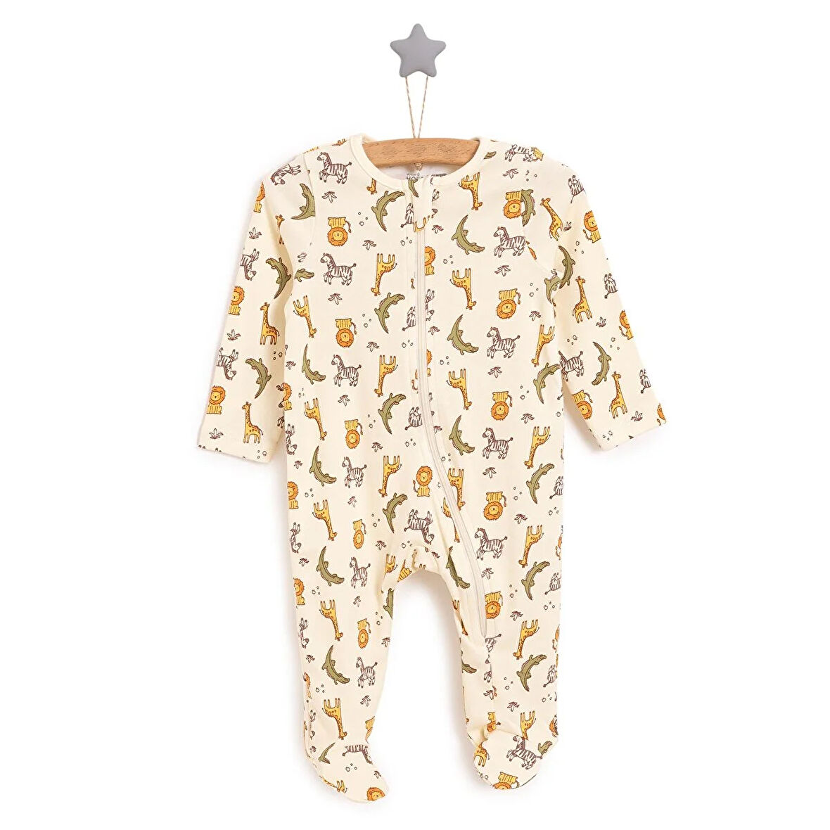 HelloBaby Yenidoğan Erkek  Patikli Tulum Erkek Bebek