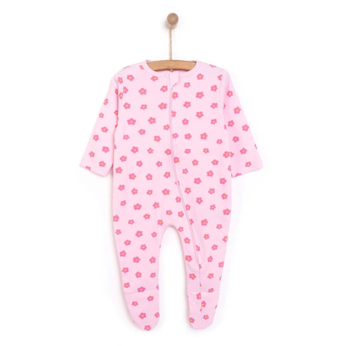 HelloBaby Yenidoğan Kız  Patikli Tulum Kız Bebek