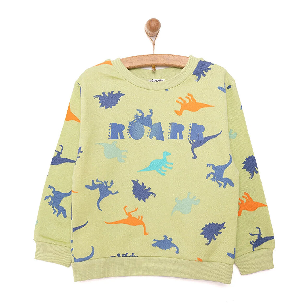 HelloBaby Basic Az Şardonlu Aslan Desenli Sweatshirt Erkek Bebek