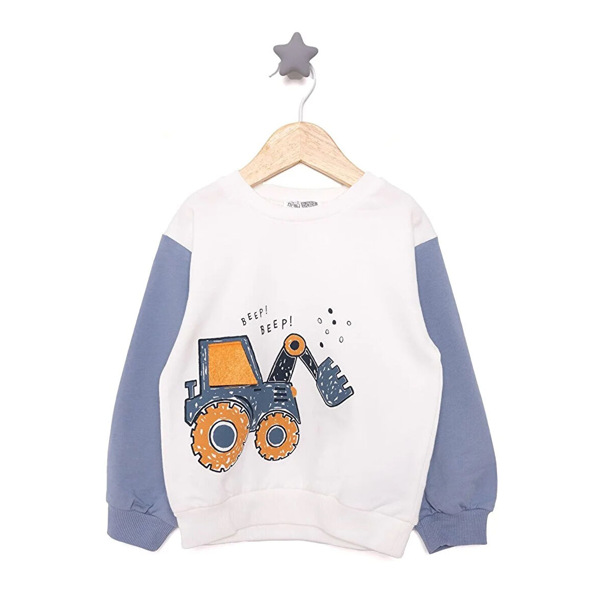 HelloBaby Vehicles Line Erkek Sweatshirt Erkek Bebek