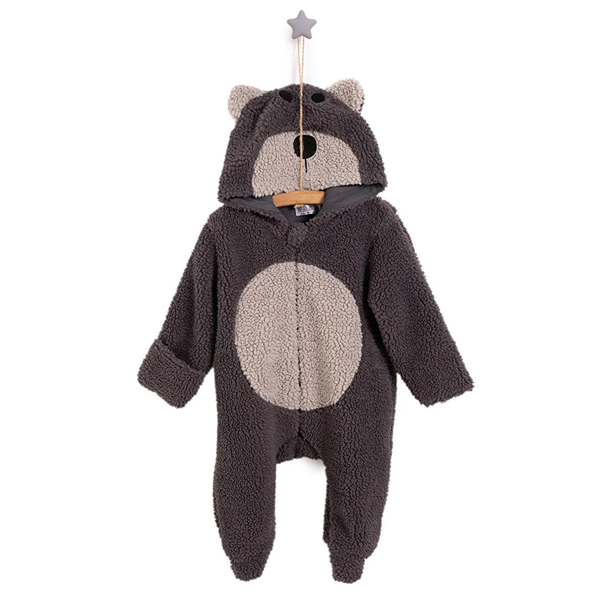 HelloBaby Yenidoğan Unisex Welsoft Patikli Tulum Unisex