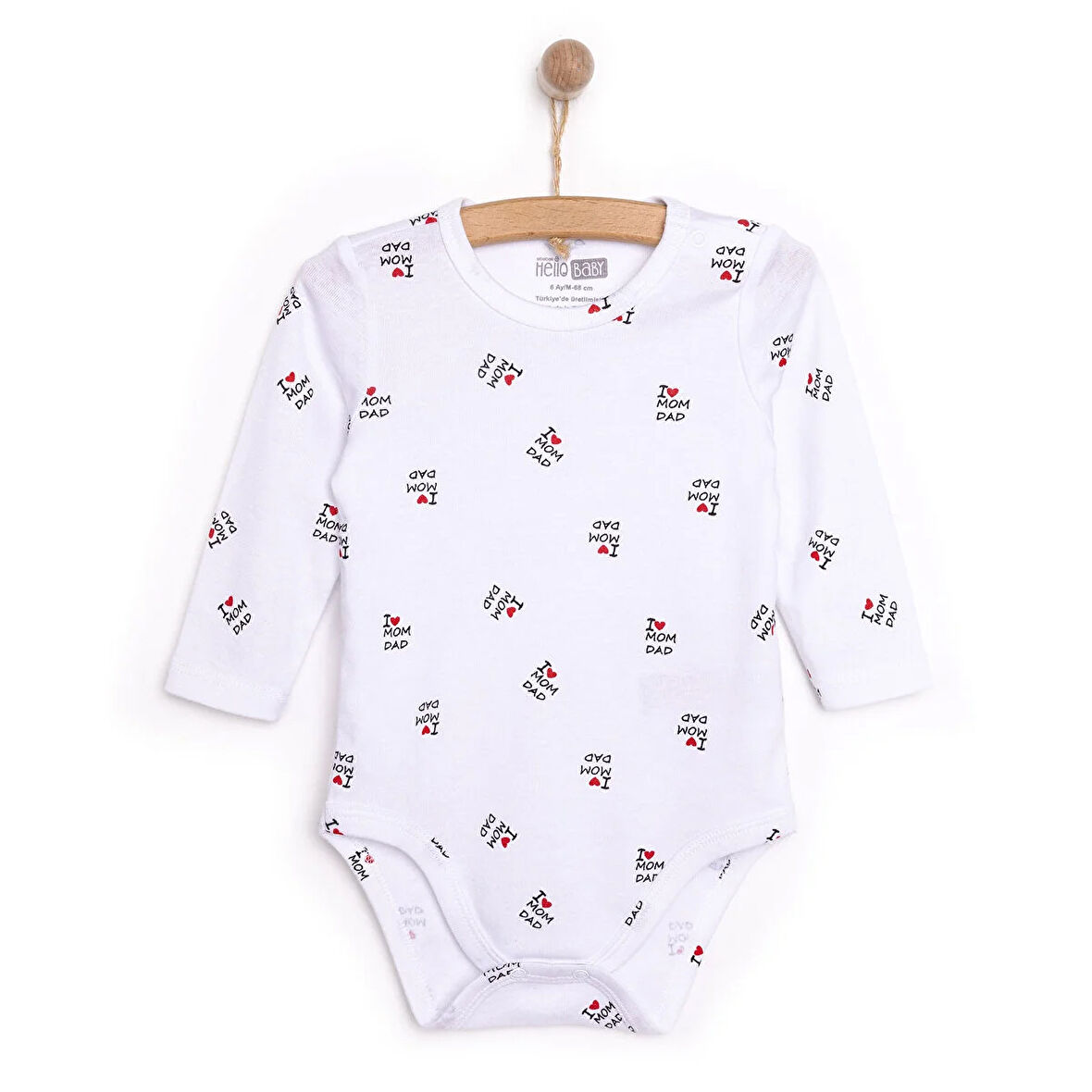 HelloBaby Unisex Uzun Kol Body Unisex