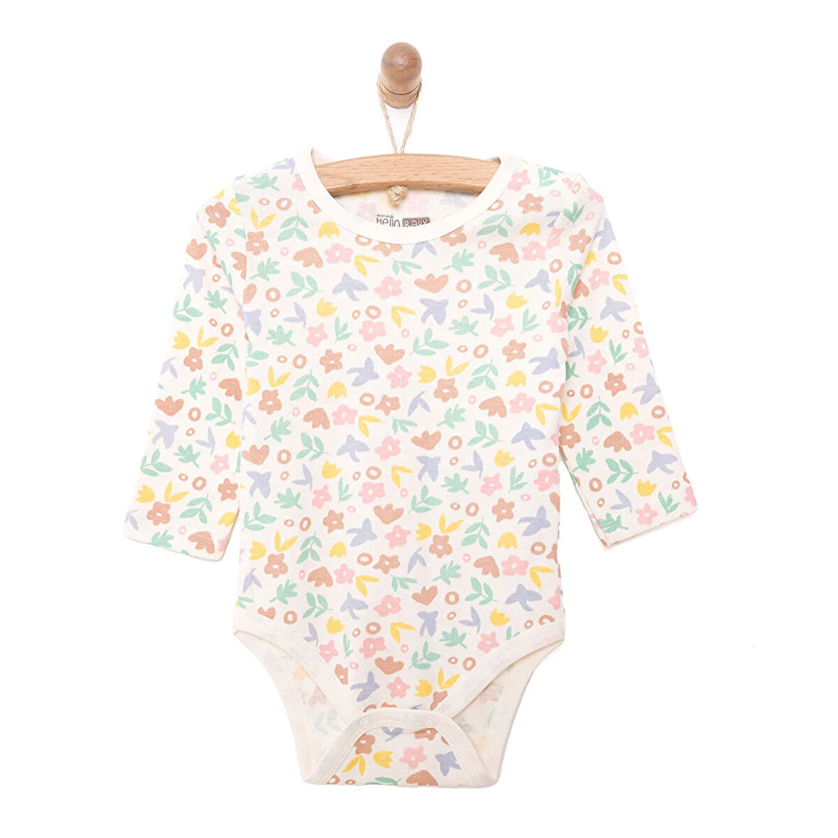 HelloBaby Kız Uzun Kol Body Kız Bebek