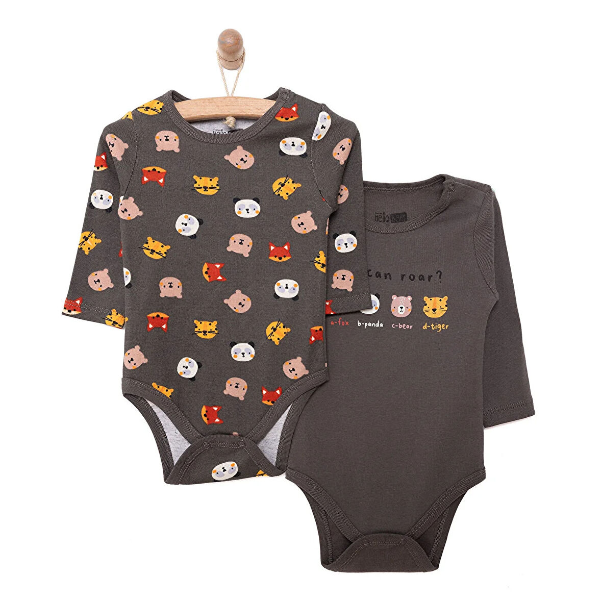 HelloBaby Erkek 2li Uzun Kol Body Erkek Bebek