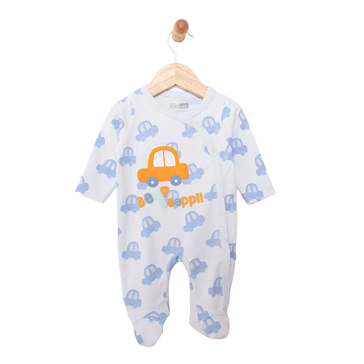 HelloBaby Yenidoğan Erkek Patikli Tulum Erkek Bebek