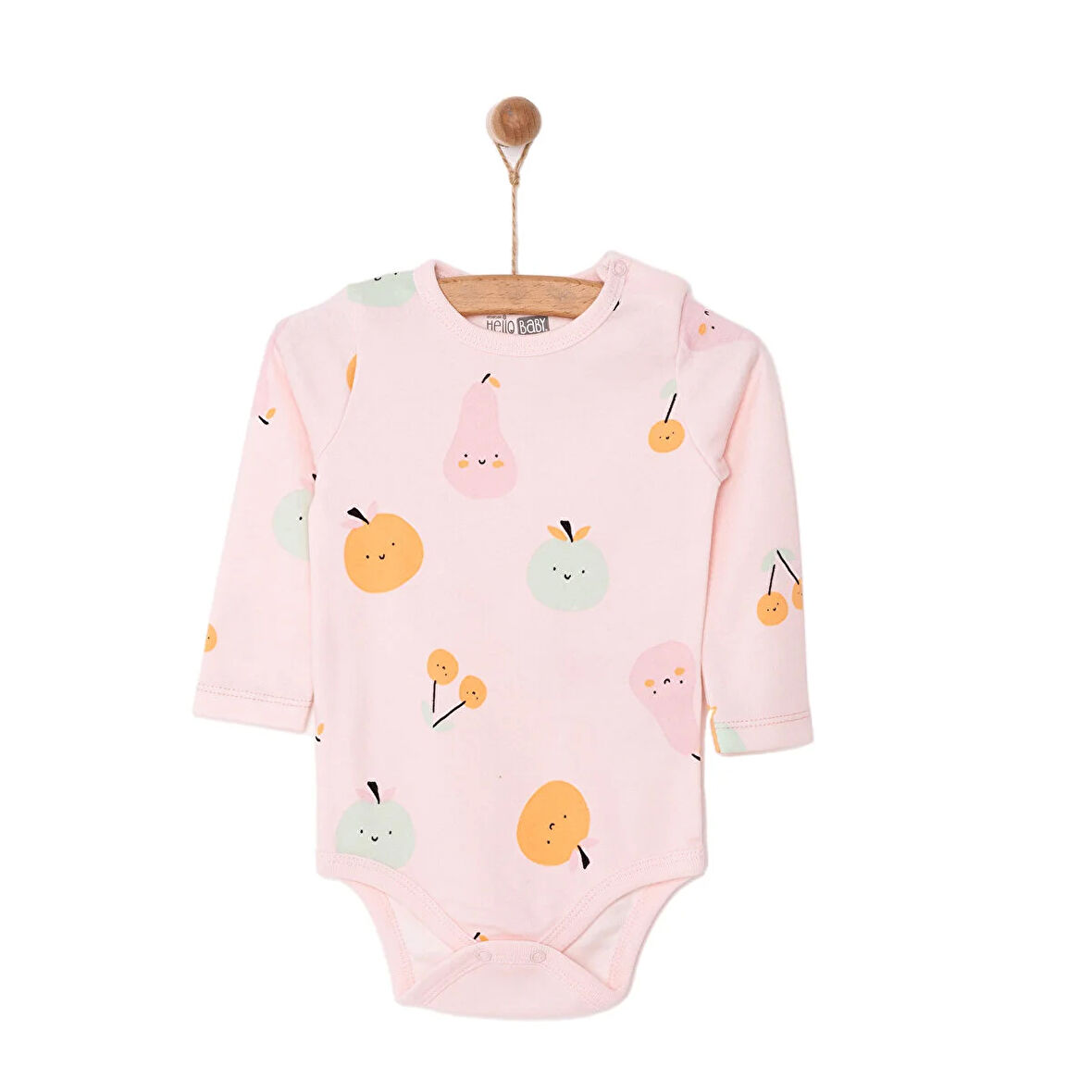 HelloBaby Kız Uzun Kol Body Kız Bebek