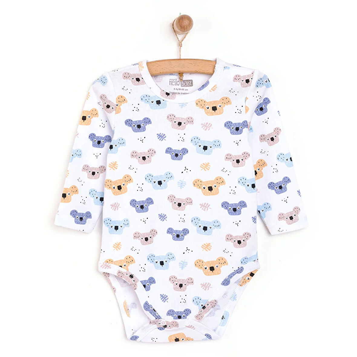 HelloBaby Erkek Uzun Kol Body Erkek Bebek