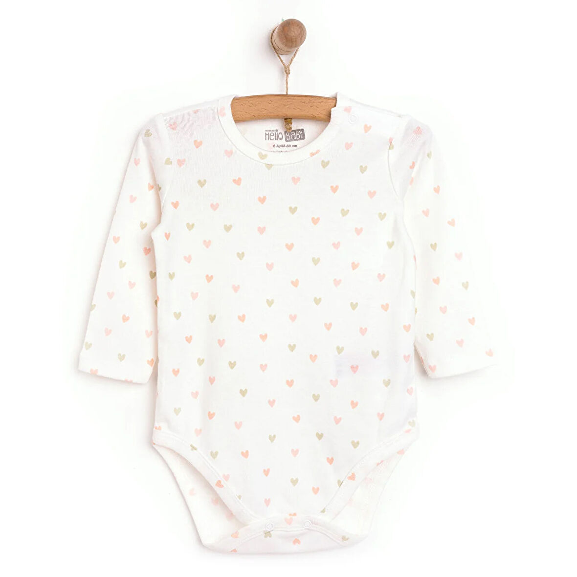 HelloBaby Kız Uzun Kol Body Kız Bebek