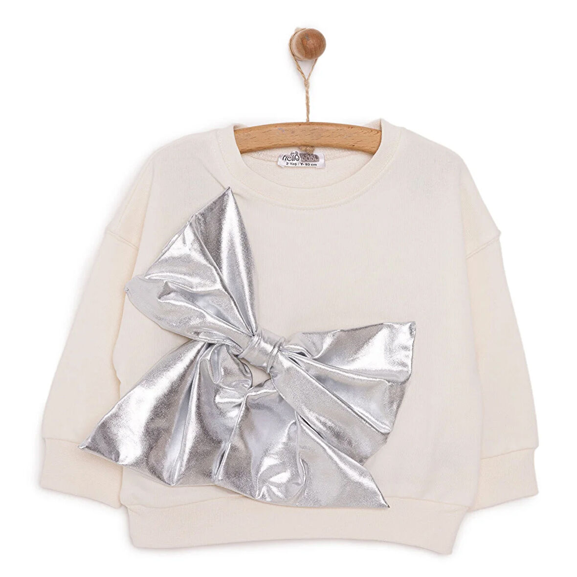 HelloBaby Metallic Sweatshirt Kız Bebek