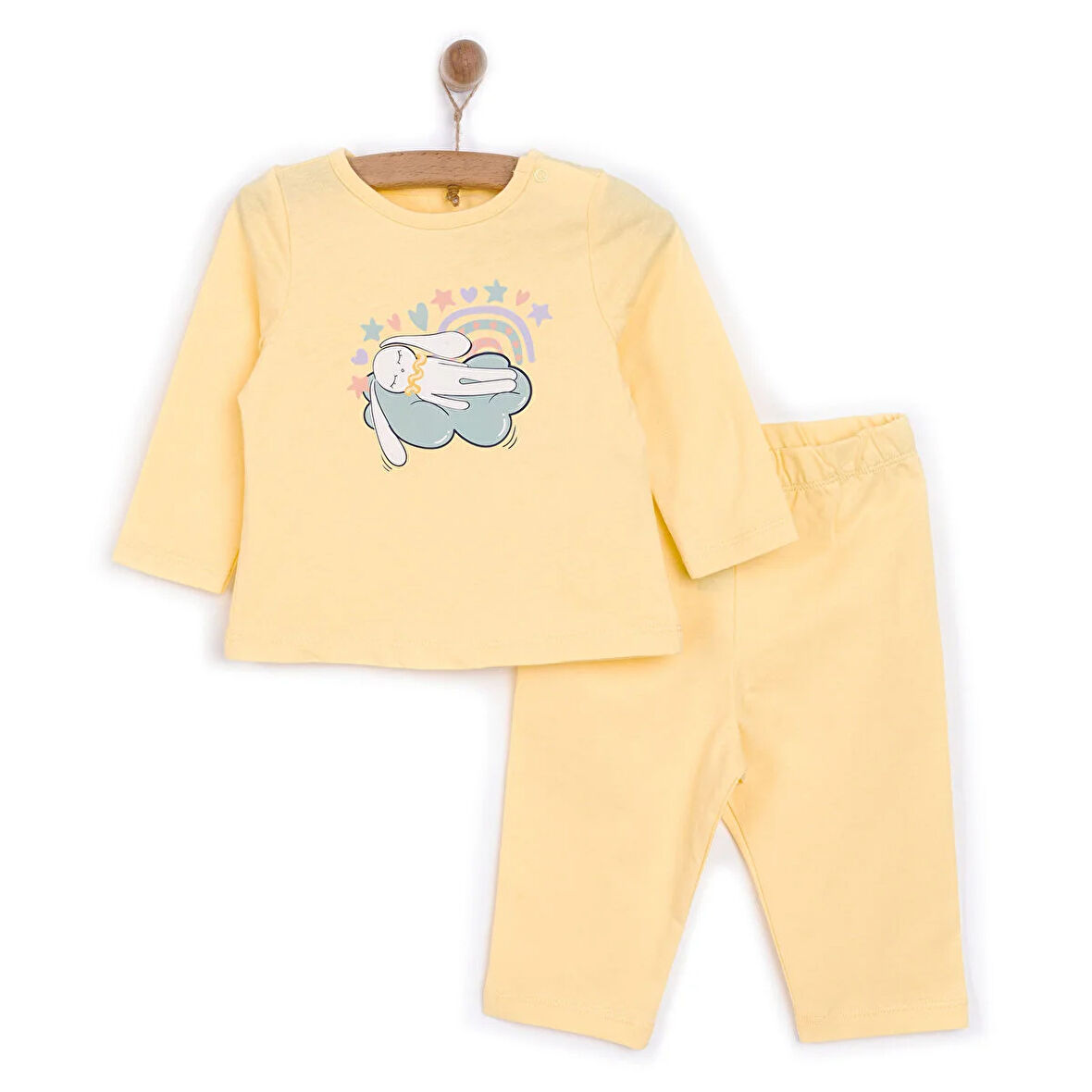 HelloBaby Tavşan Neni Pijama Takımı Kız Bebek