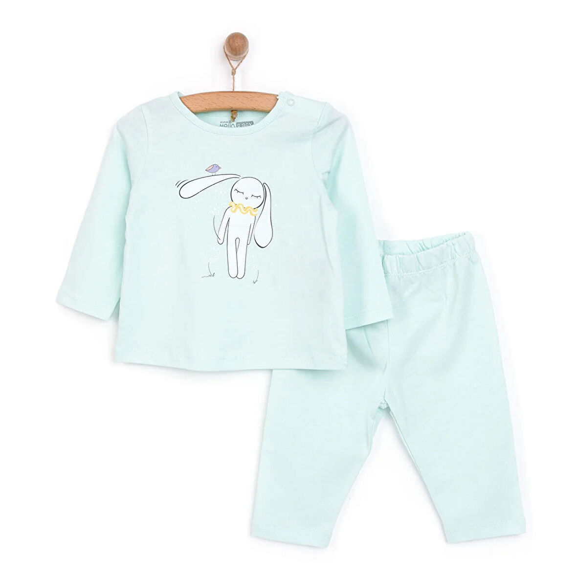 HelloBaby Tavşan Neni Pijama Takımı Kız Bebek