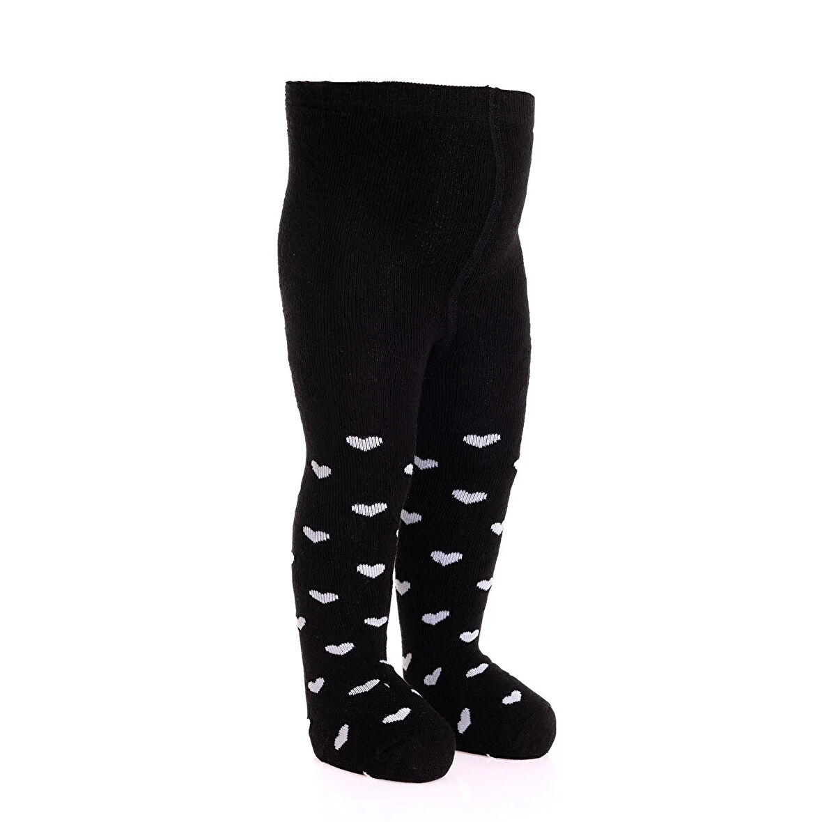 HelloBaby Kız Kalp Desenli Havlu Külotlu Çorap Kız Bebek