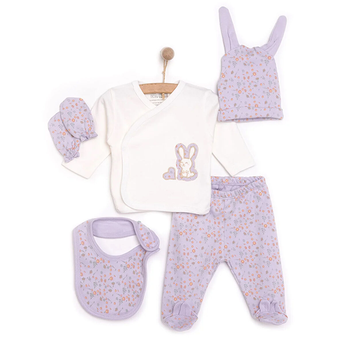 HelloBaby Kız 5li Kutulu Hastane Çıkışı Kız Bebek